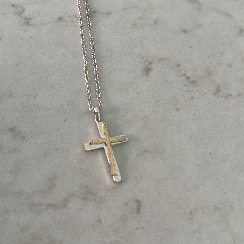 Cross pendant necklace *gold/silver*